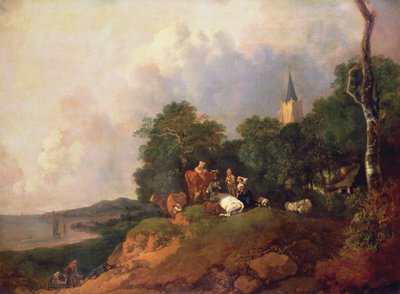 Vista vicino alla Costa, c.1750-55 da Thomas Gainsborough